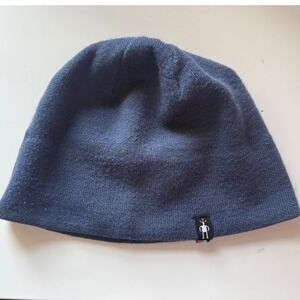 Smartwool The Lid Merino Wool Blend Beanie Hat Blue Unisex One Size Winter Snow